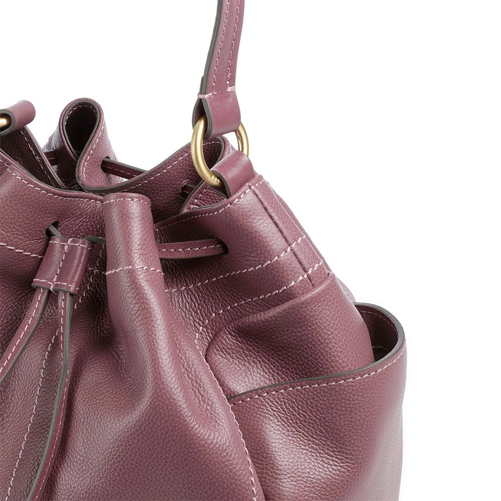 Borsa Donna Secchiello THE BRIDGE linea Letizia in Pelle Viola Orchidea