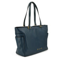 Shopping Bag Donna THE BRIDGE linea Letizia in Pelle Blu Pavone