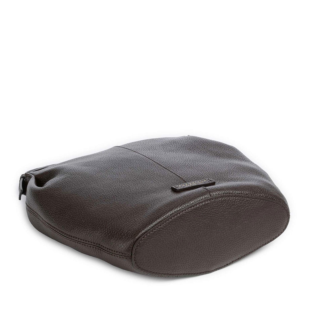 Hobo Bag Donna THE BRIDGE linea Marisa in Pelle color Moka