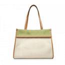 Shopping Bag THE BRIDGE linea Elisa in Cotone e Pelle Naturale Marzapane e Fico