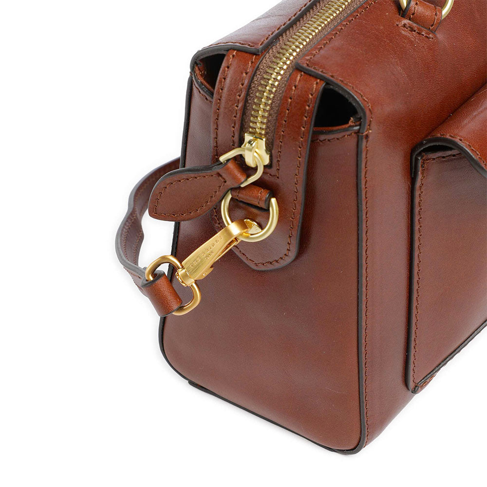 Borsa Donna Bauletto THE BRIDGE linea Frida in Pelle Marrone