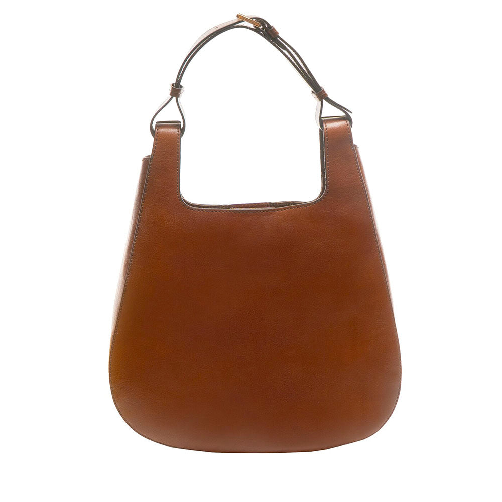 Borsa Donna Hobo a Spalla THE BRIDGE in Pelle Marrone linea Lucia
