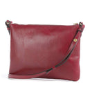 Borsa Donna Piatta a Tracolla THE BRIDGE linea Frida in Pelle Rosso Barolo