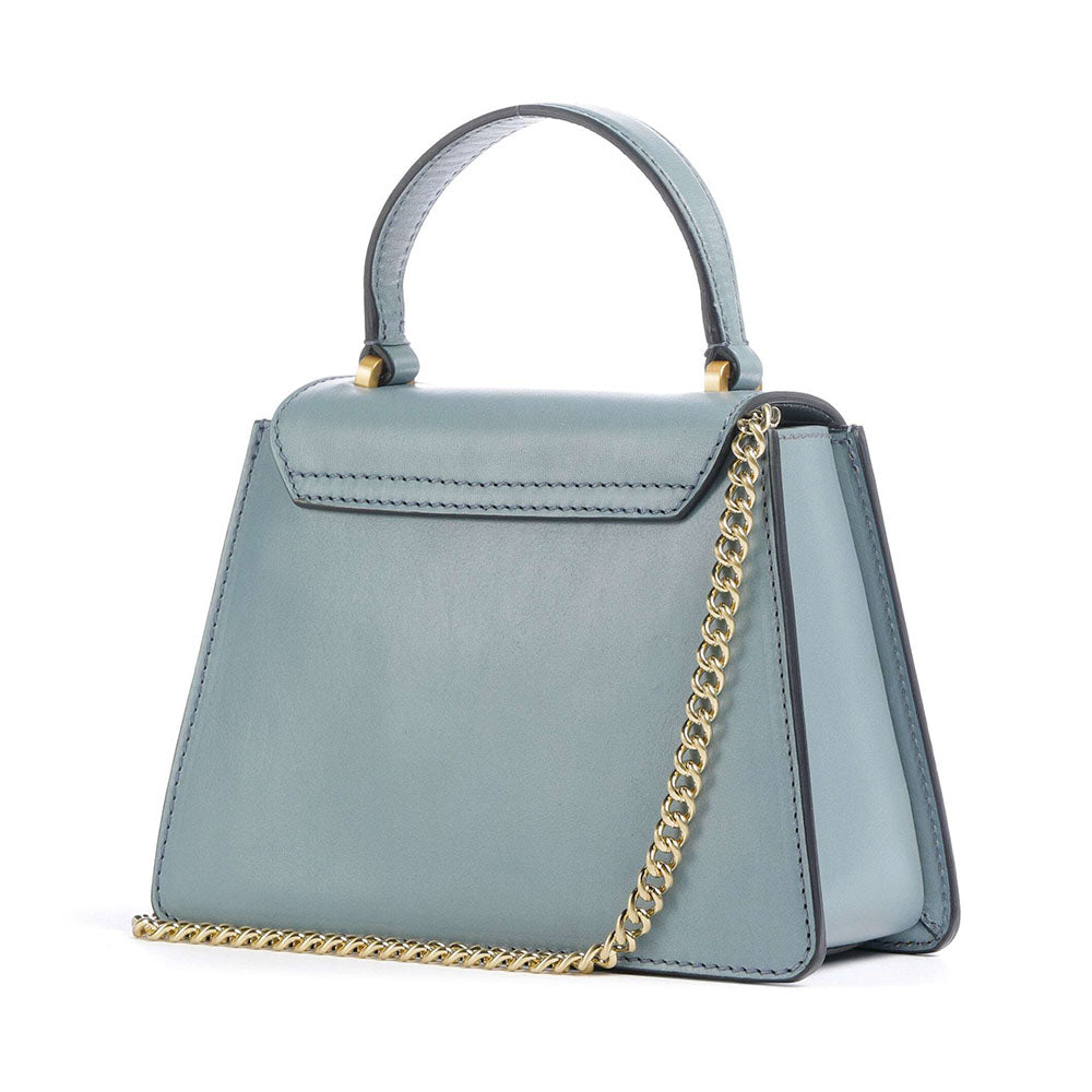Borsa Donna a Mano THE BRIDGE linea Ginevra in Pelle Azzurra