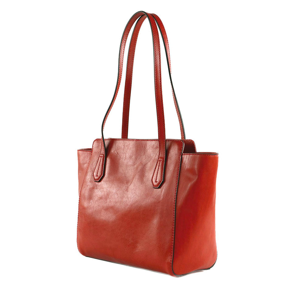 Shopping Bag Donna THE BRIDGE linea Gloria in Pelle Arancio Bruciato