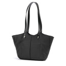 Women's Black Leather Tote Bag THE BRIDGE Martina