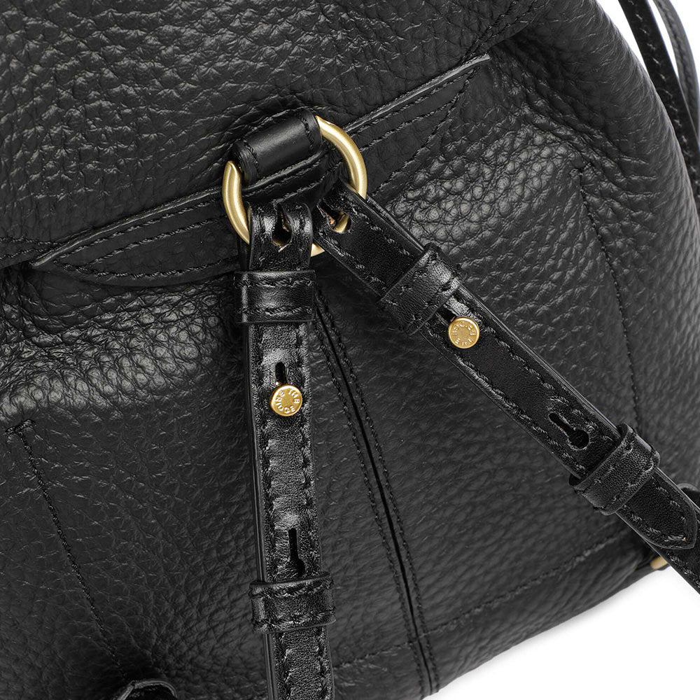 Zaino Donna con Pattina THE BRIDGE linea Martina in Pelle Nera