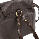 Zaino Donna con Pattina THE BRIDGE linea Martina in Pelle color Moka