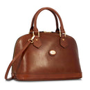 Women's Brown Leather Two-Handle Bag THE BRIDGE Story