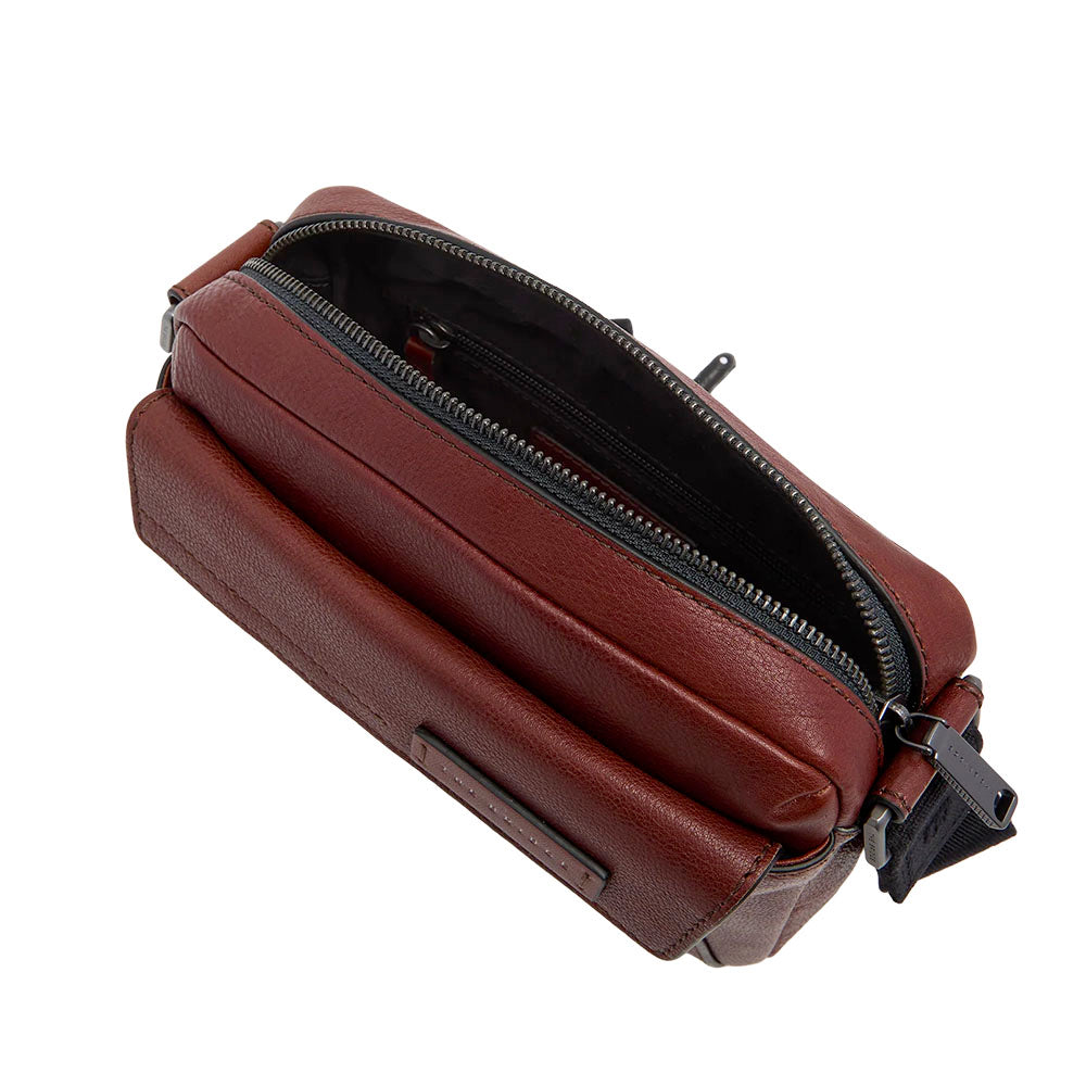 Borsello Uomo Orizzontale THE BRIDGE linea Ludovico in Pelle Marrone