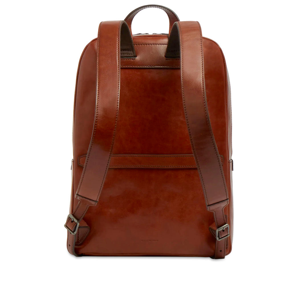 Zaino Uomo THE BRIDGE linea Galileo in Pelle Marrone