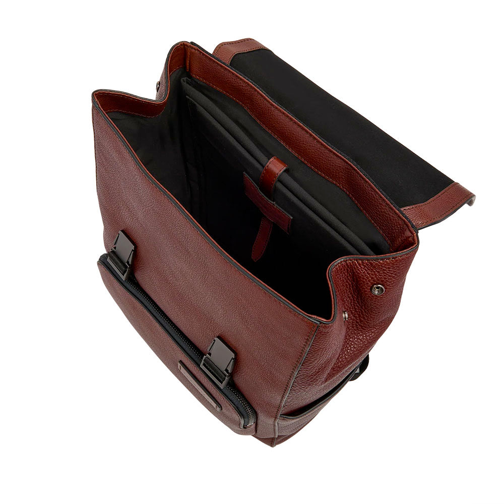 Zaino Uomo con Pattina THE BRIDGE linea Ludovico in Pelle Marrone