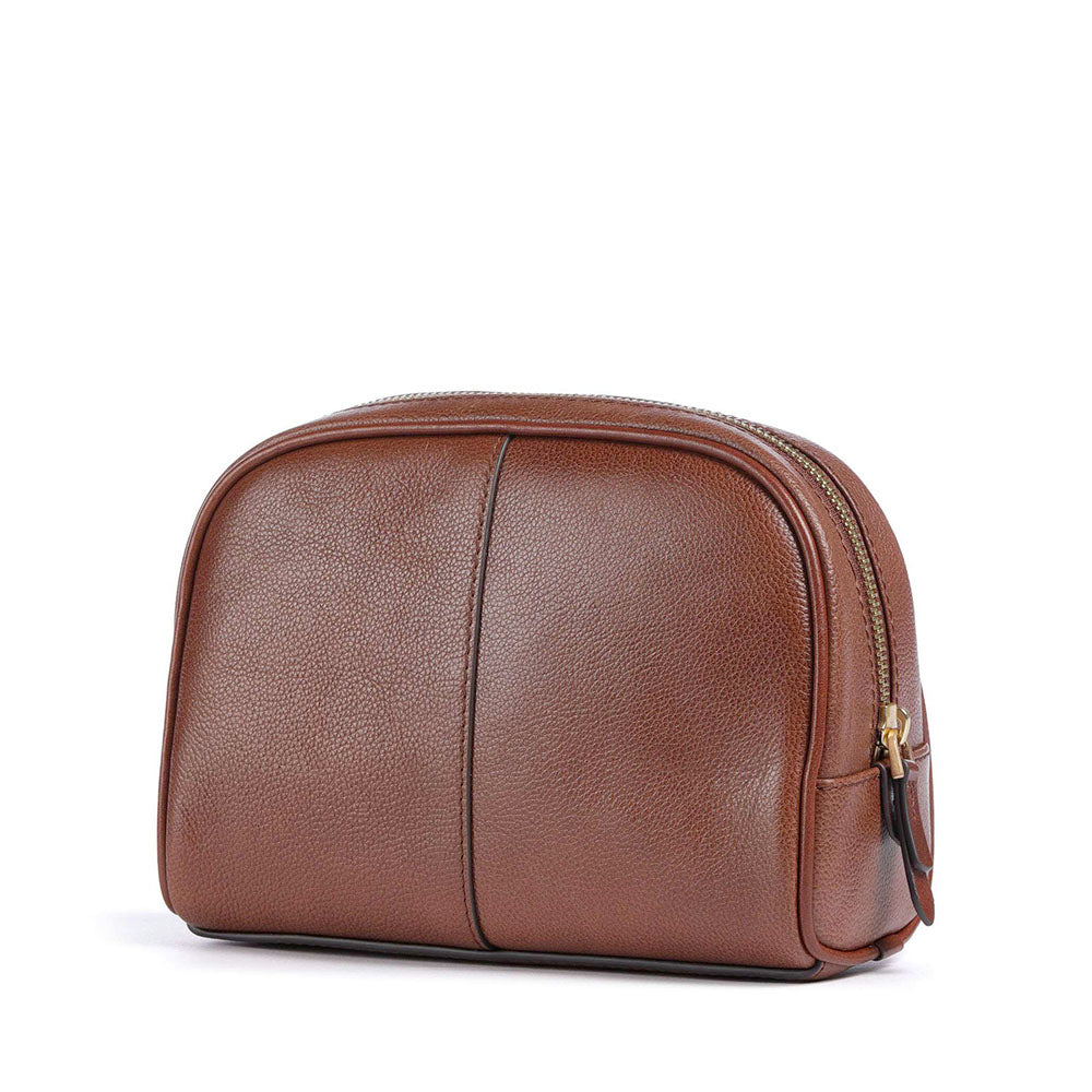 Beauty Case THE BRIDGE linea Elisabetta in Pelle Marrone