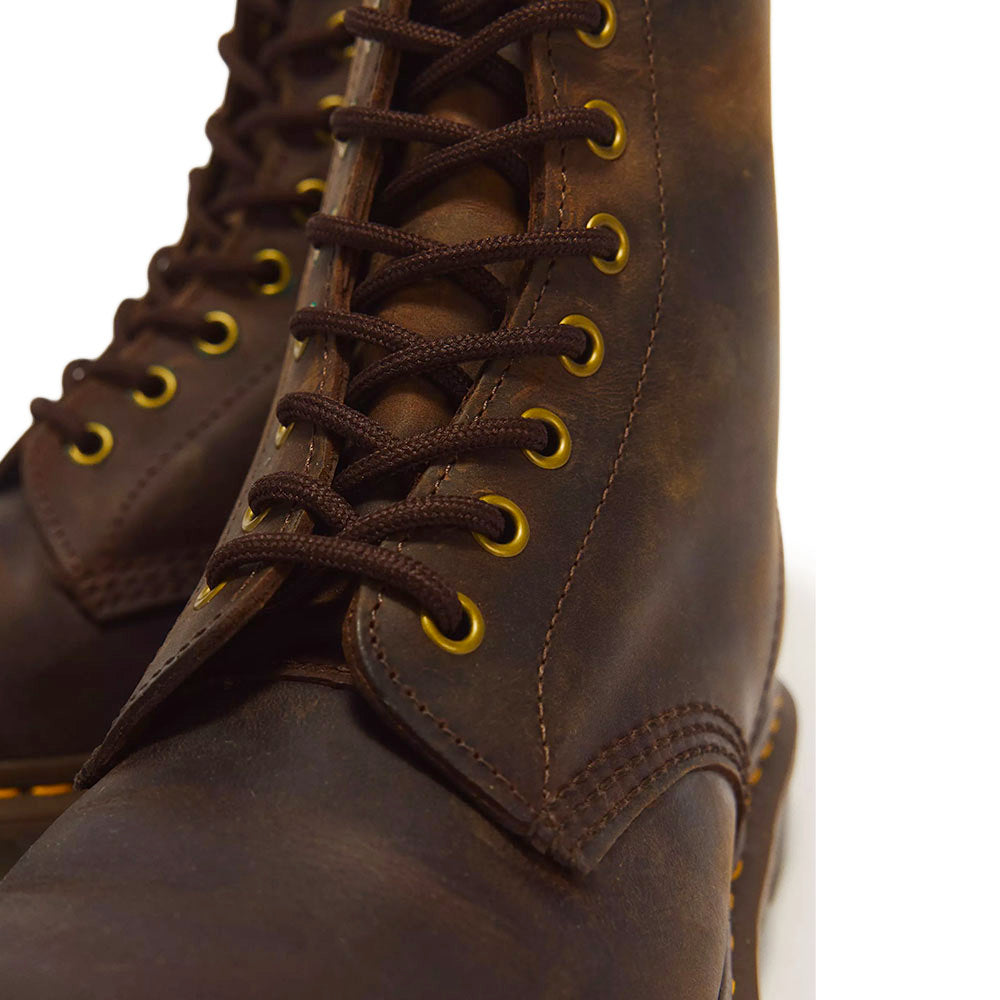 Stivali Unisex DR. MARTENS linea 1460 in Pelle Crazy Horse Dark Brown
