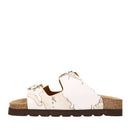 Ciabatte Donna Doppia Fascia 1A Classe Alviero Martini in Eco Nappa stampa Geo White 1422