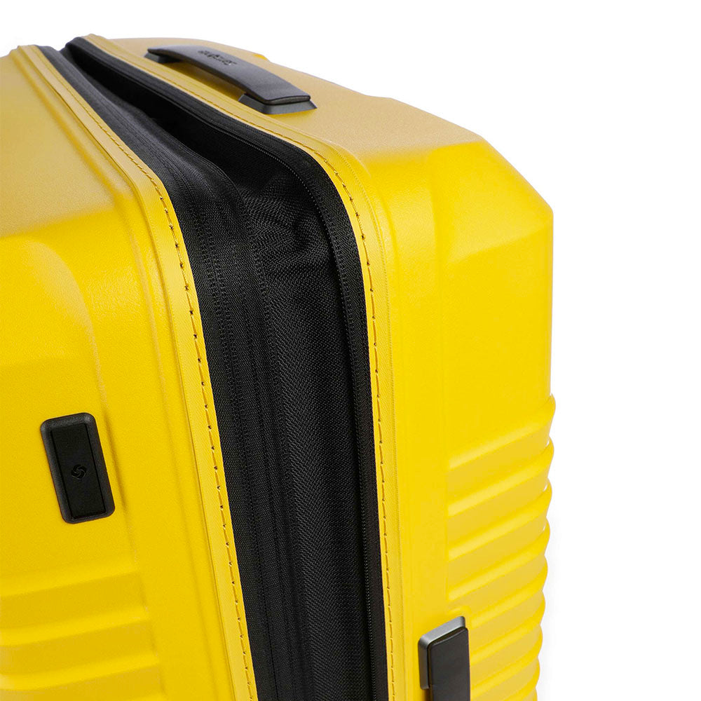 Mittelgroßer Hartschalen-Trolley mit 4 Rollen SAMSONITE Modell Intuo erweiterbar in Gelb
