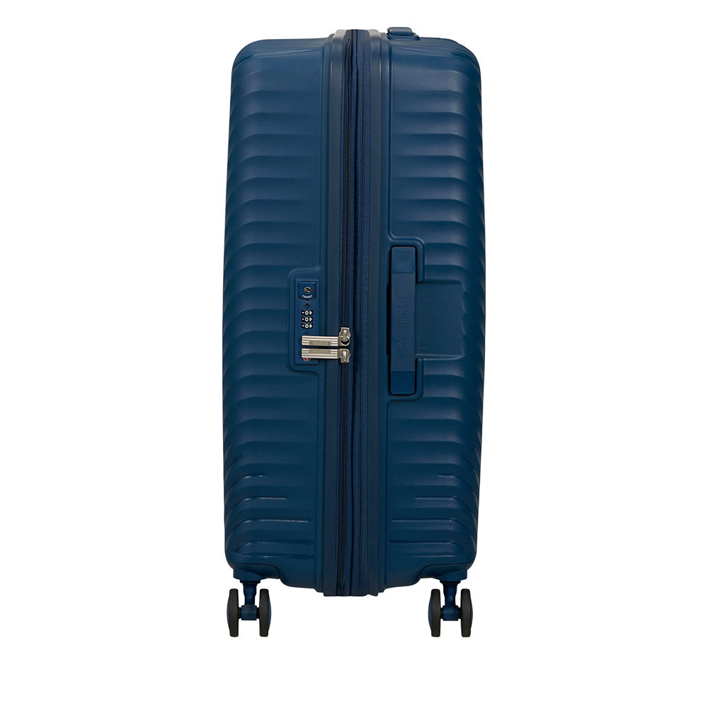 Trolley Medio Rigido Espandibile AMERICAN TOURISTER linea Diablast colore Darkwave Blue