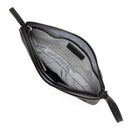 Pochette Unisex GIANNI CONTI in Pelle Martellata Nera