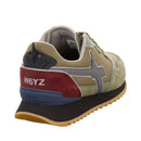 Sneakers Uomo W6YZ Jet-M. in Tessuto e Suede colore Militare Antracite e Bordeaux