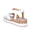 Sandali con Zeppa 1A Classe Alviero Martini in Eco Nappa Bianca 2476