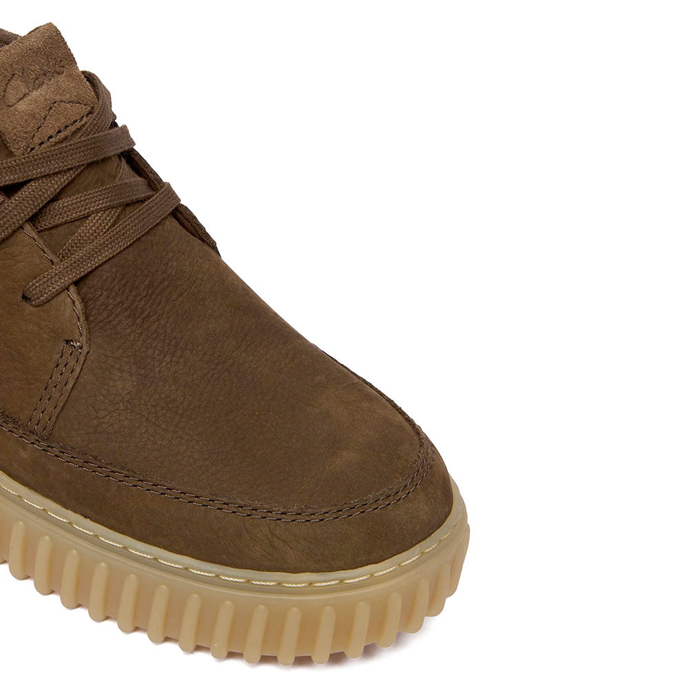Stivaletto Uomo CLARKS linea Torhill LaceHi in Nabuck Khaki