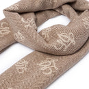 Sciarpa Donna 70 x 180 cm LIU JO in Misto Viscosa Testa di Moro con Logo