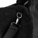 Tote Bag Donna LIU JO in Ecopelle con Logo in Fake Montone Nero