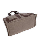 Tote Bag Donna LIU JO in Tessuto Check Testa di Moro con Maxi Logo