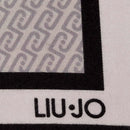 Foulard Donna 120 x 120 cm LIU JO stampa Logo Monogram Nero