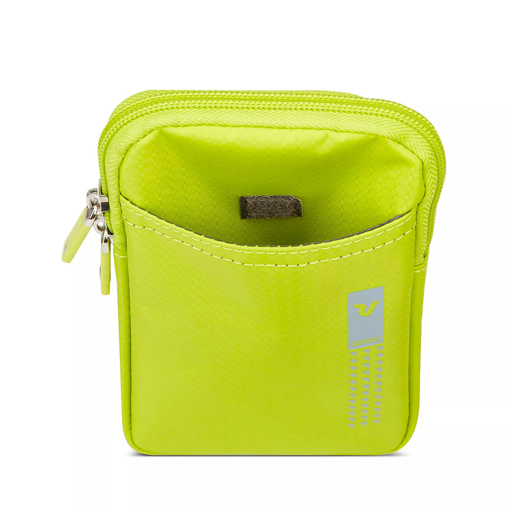 Borsello Porta Telefono RONCATO linea Lite Soft in Tessuto Cyber Lime