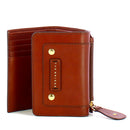Portafoglio Donna Medio con Bottone THE BRIDGE linea Cecilia in Pelle Marrone