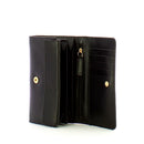Portafoglio Donna con Bottone THE BRIDGE linea Cecilia in Pelle Nera