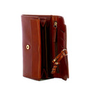Portafoglio Donna Medio con Bottone THE BRIDGE linea Elba in Pelle Marrone