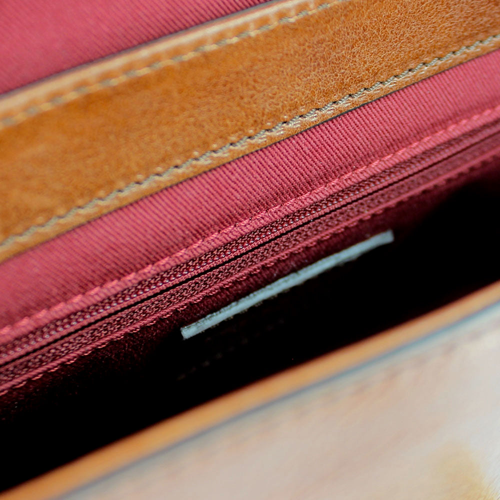 Borsa Donna a Tracolla THE BRIDGE linea Faentina in Pelle Marrone