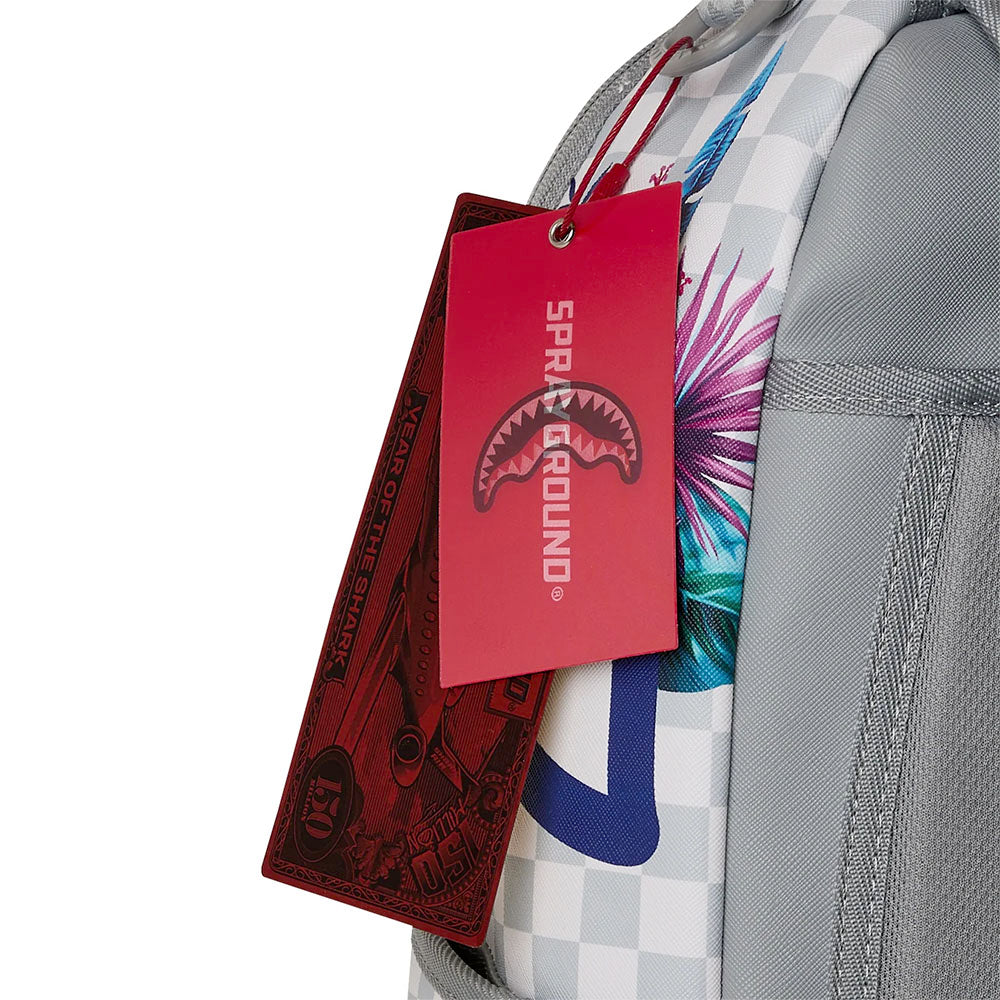 Zaino Unisex SPRAYGROUND stampa Cream Flowering Jungle Shark DLXSV