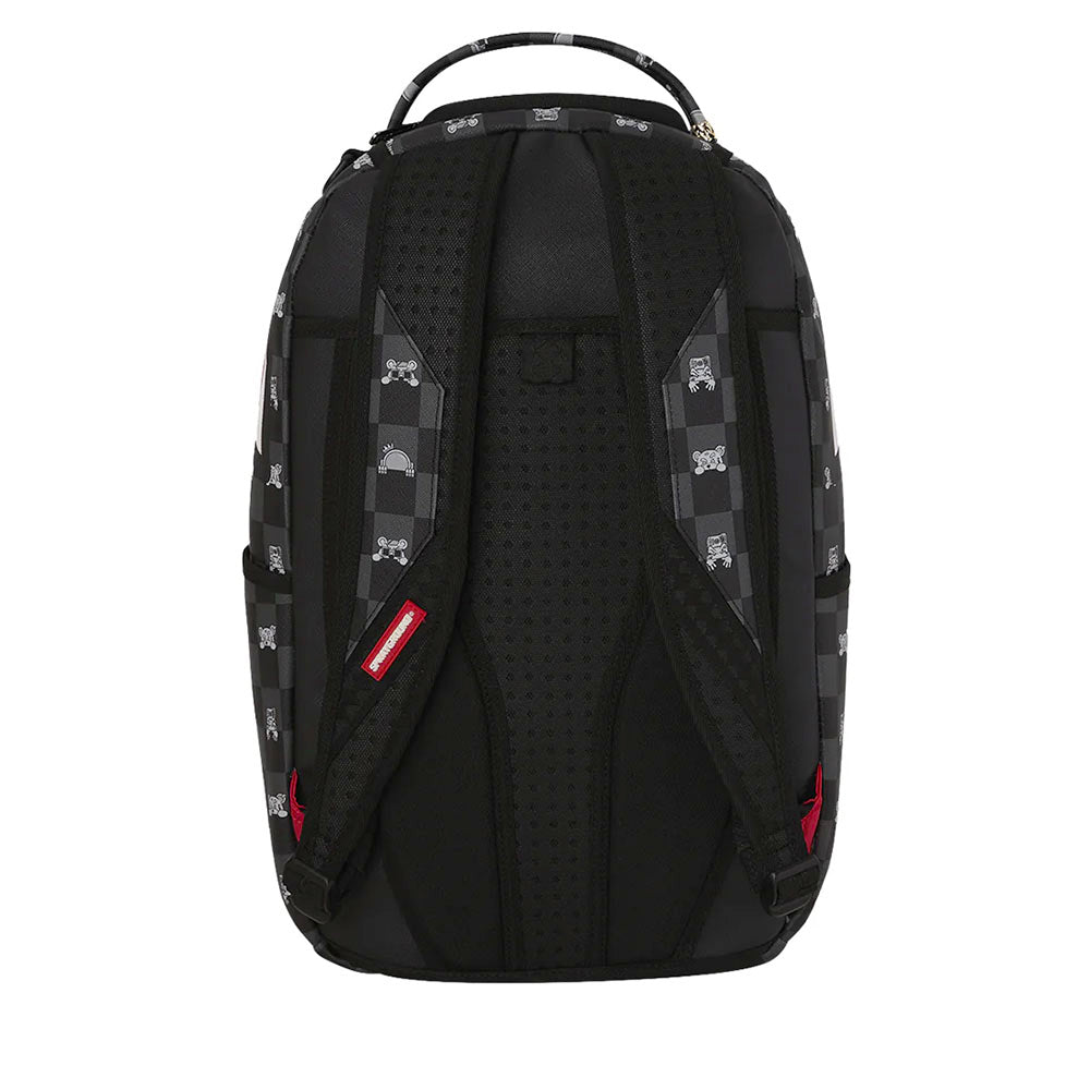 Zaino Unisex SPRAYGROUND stampa Gray Peeking Character Check