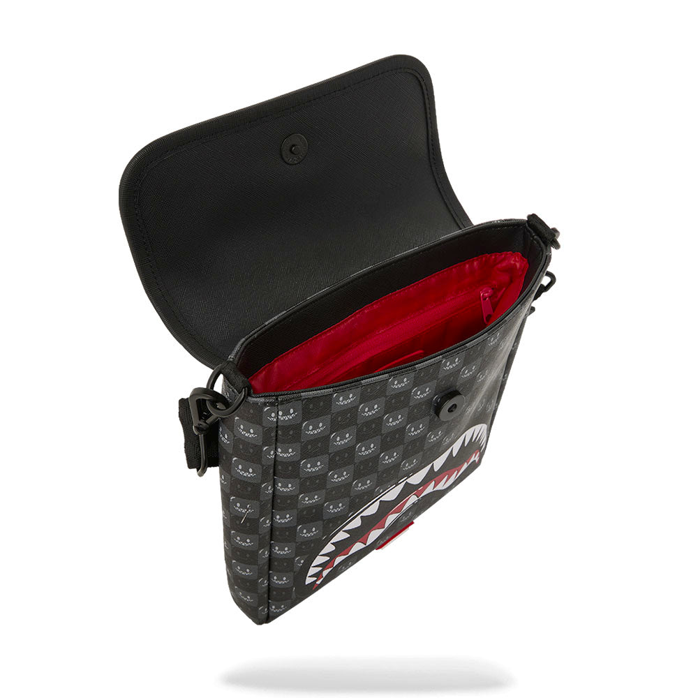 Borsello SPRAYGROUND stampa Sharks in Paris WTF Bubbly Black Check