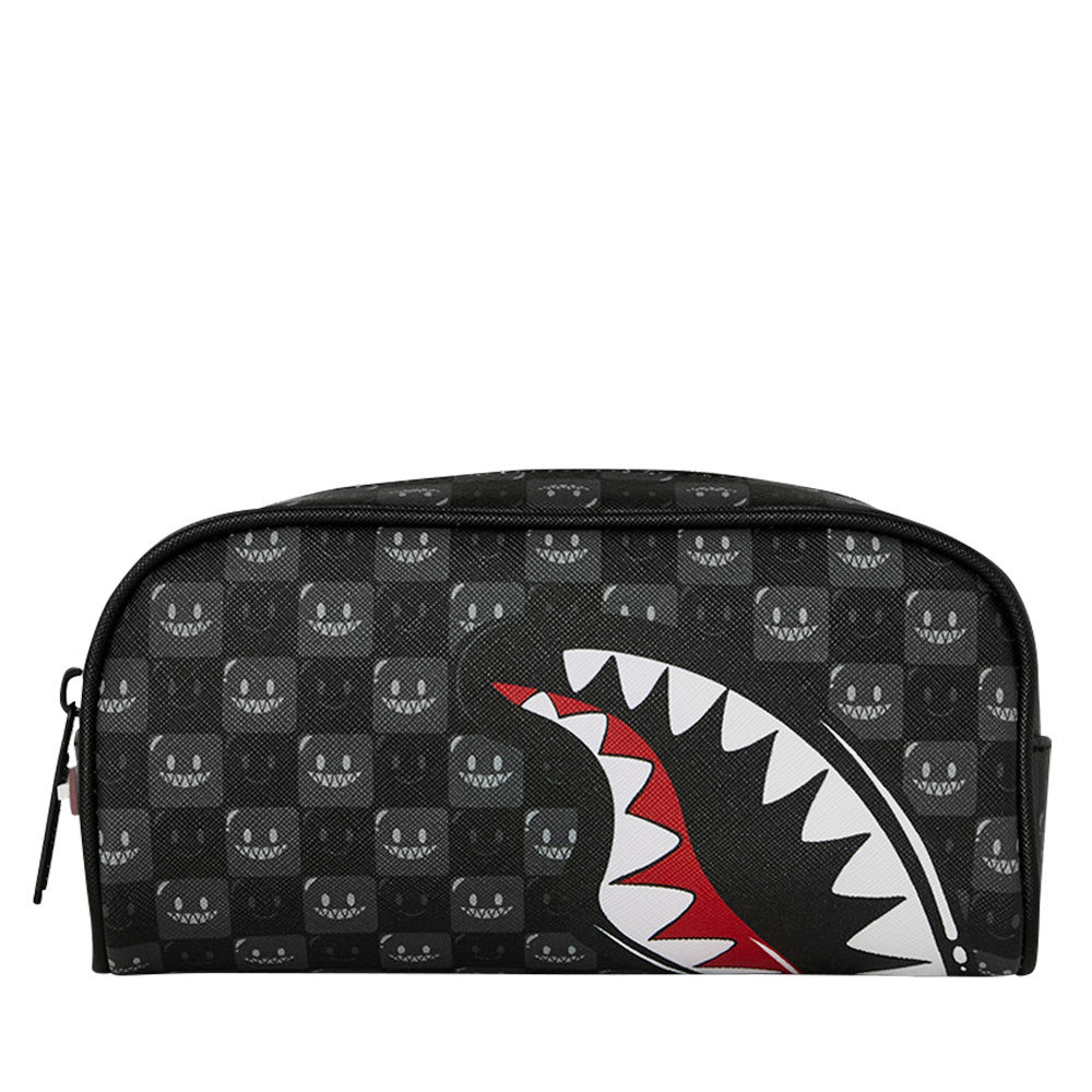 Pouch SPRAYGROUND stampa Sharks in Paris WTF Bubbly Black Check