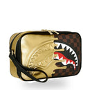 Necessaire SPRAYGROUND stampa Sharks in Paris Gold Drip
