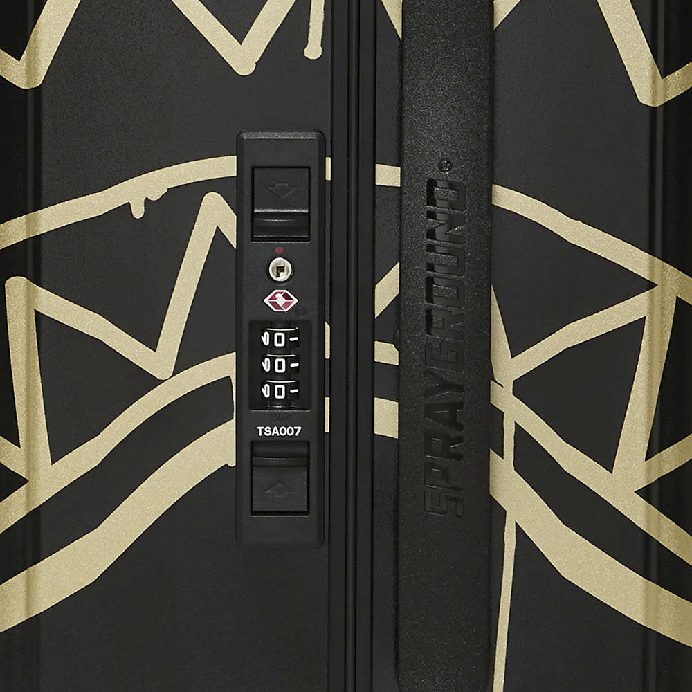 Hartschalen-Kabinentrolley 4 Rollen SPRAYGROUND That Gold Drap
