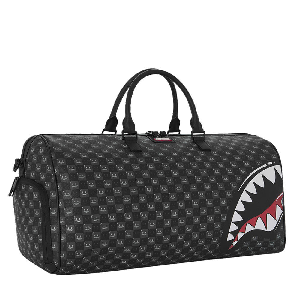 Borsone Weekend SPRAYGROUND stampa Sharks in Paris WTF Bubbly Black Check