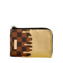 Portafoglio Piccolo con Zip SPRAYGROUND stampa Sharks In Paris Gold Drip