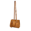 Borsa Donna a Mano LIU JO Marrone con Logo Monogram All Over