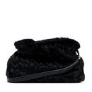 Borsa Donna a Spalla Small LIU JO linea Riccy in Faux Fur Nero