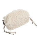 Borsa Donna a Spalla Small LIU JO linea Riccy in Faux Fur color Crema