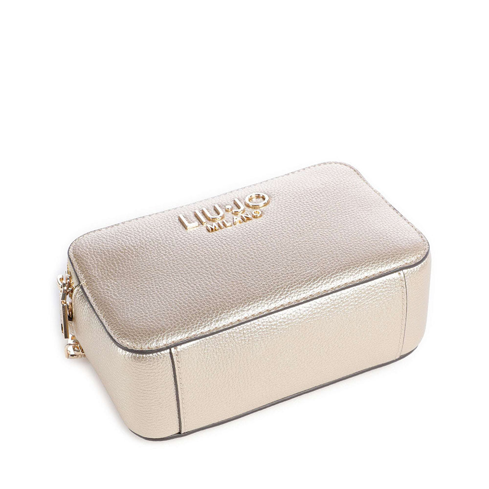 Borsa Donna a Tracolla Small LIU JO Better stampa Bottalata Light Gold