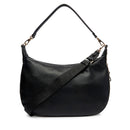 Hobo Bag Large con Tracolla LIU JO Nera con Logo Laserato Monogram