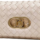 Borsa Media a Spalla Donna LIU JO Better linea La Puffy Intrecciata Beige