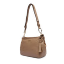Borsa Donna Media a Spalla e Tracolla LIU JO stampa Bottalata color Fango