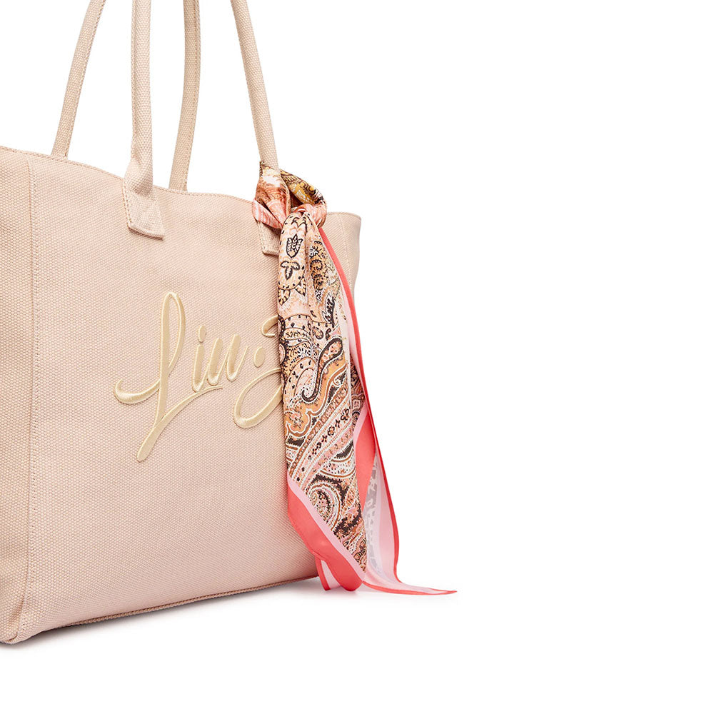 Shopping Bag Donna LIU JO in Tessuto Rosa Beach